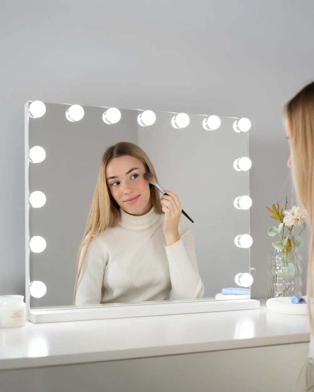 Pack espejo kim + lámpara velas