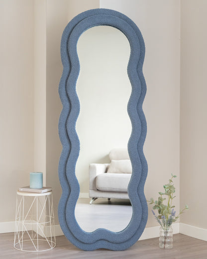 espejo pared decorativo color azul