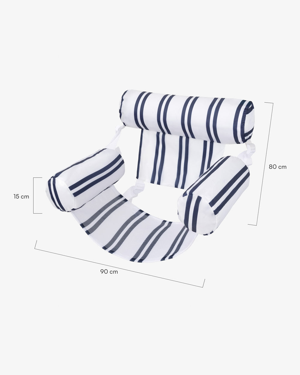 Medidas del producto Flotador estilo silla azul - GALA