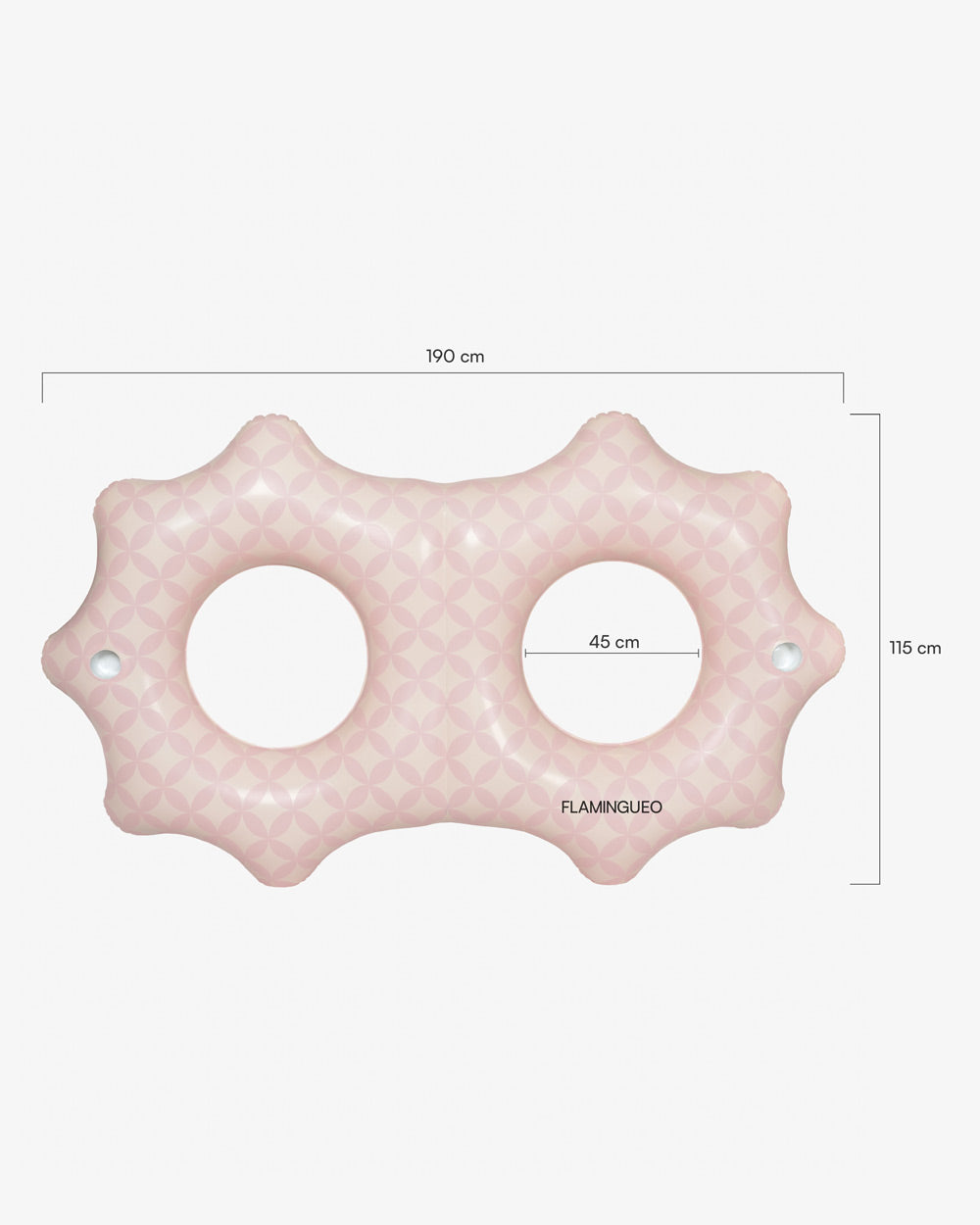 Medidas del producto Boia donut dupla rosa - CIAO