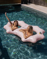 doble flotador piscina flamingueo