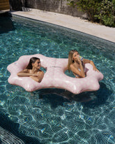 donut piscina doble rosa
