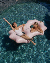 donut hinchable doble rosa
