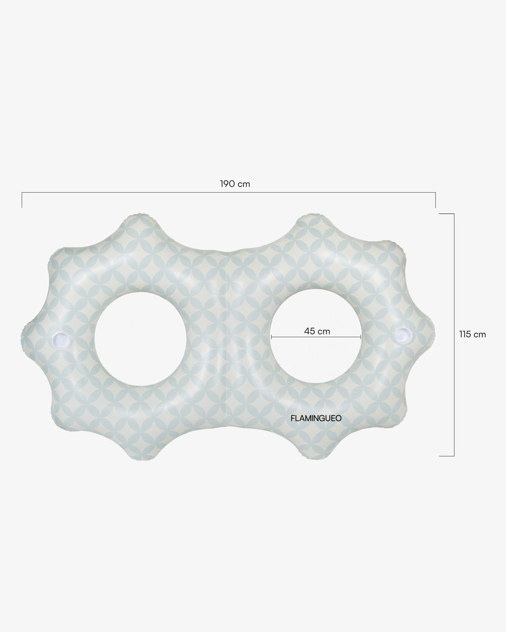 Medidas del producto Flotador donut doble aguamarina - CIAO