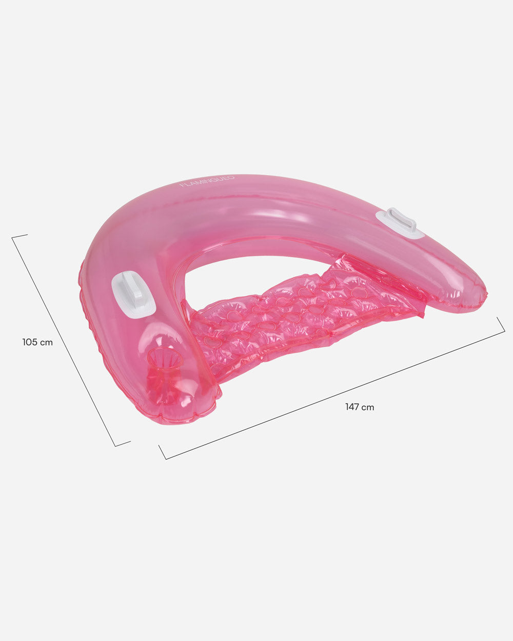 Medidas del producto Flotador estilo silla rosa - CRETA
