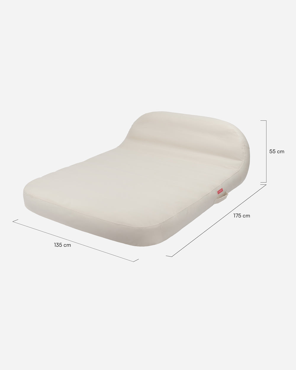 Medidas del producto Flotador tumbona doble beige - SUNRAY