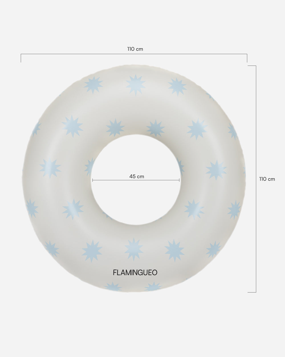 Medidas del producto Flotador donut beige - LEO