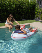 flotador hinchable nave azul
