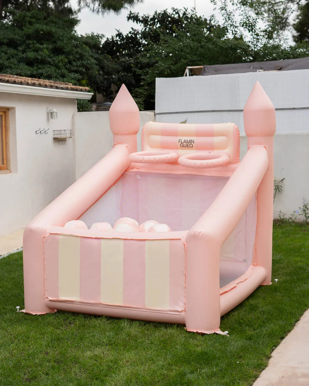 Canasta hinchable grande kids - CREAM