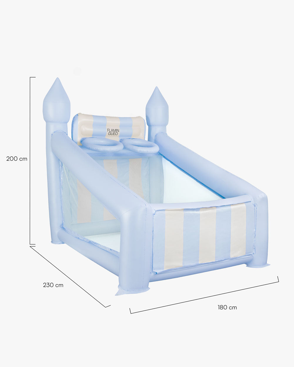 Medidas del producto Canasta hinchable grande kids - CREAM