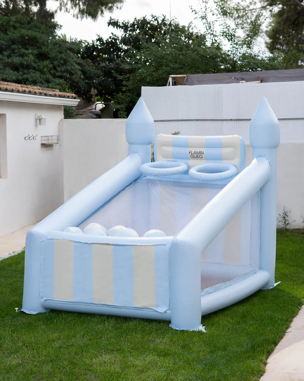 Canasta hinchable grande kids - CREAM