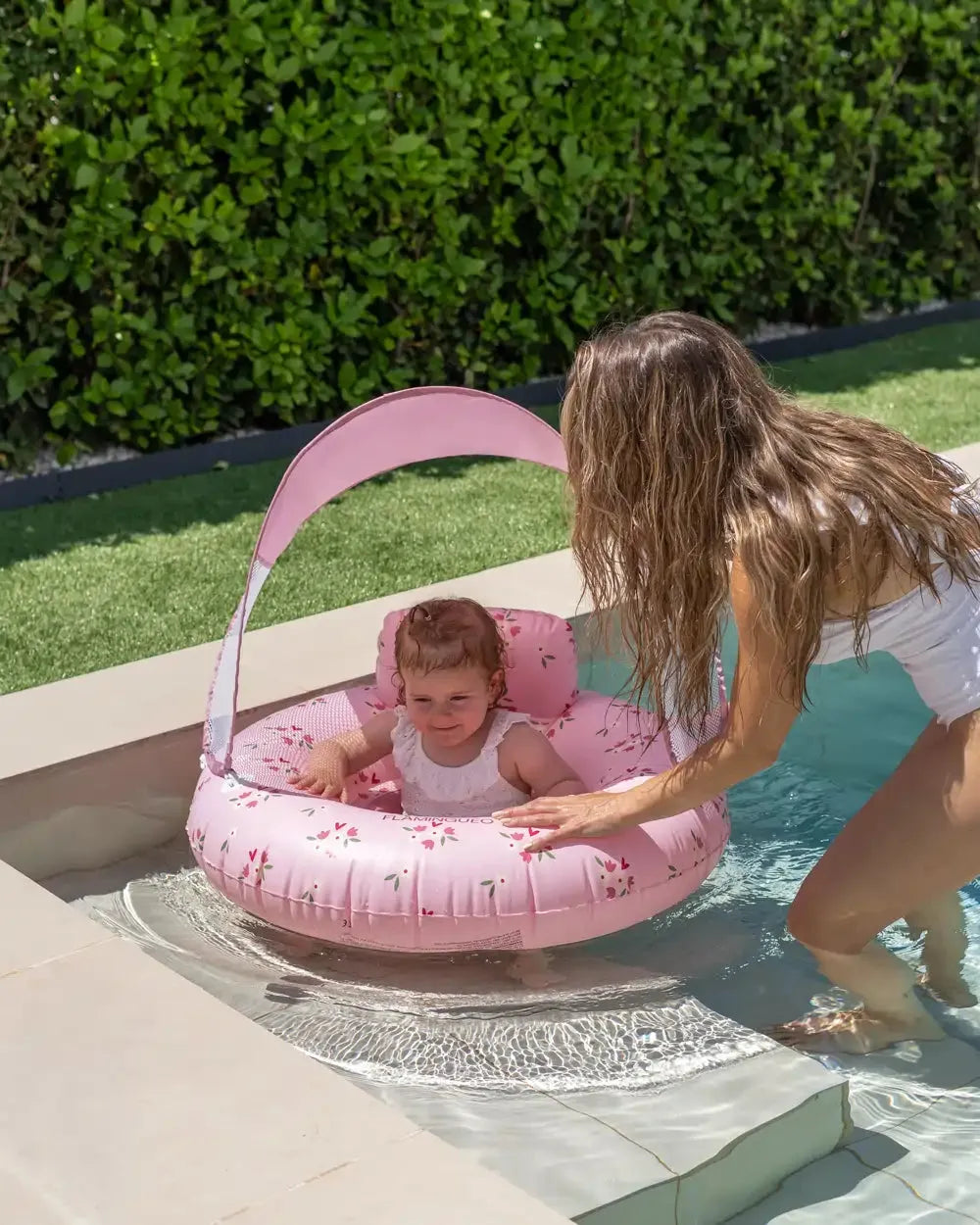 Baby float with seat and canopy – LEONOR