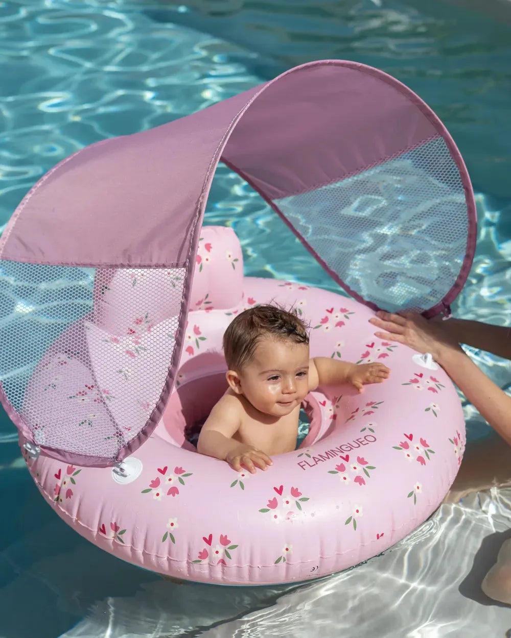 Flotador bebé con asiento y capota – LEONOR