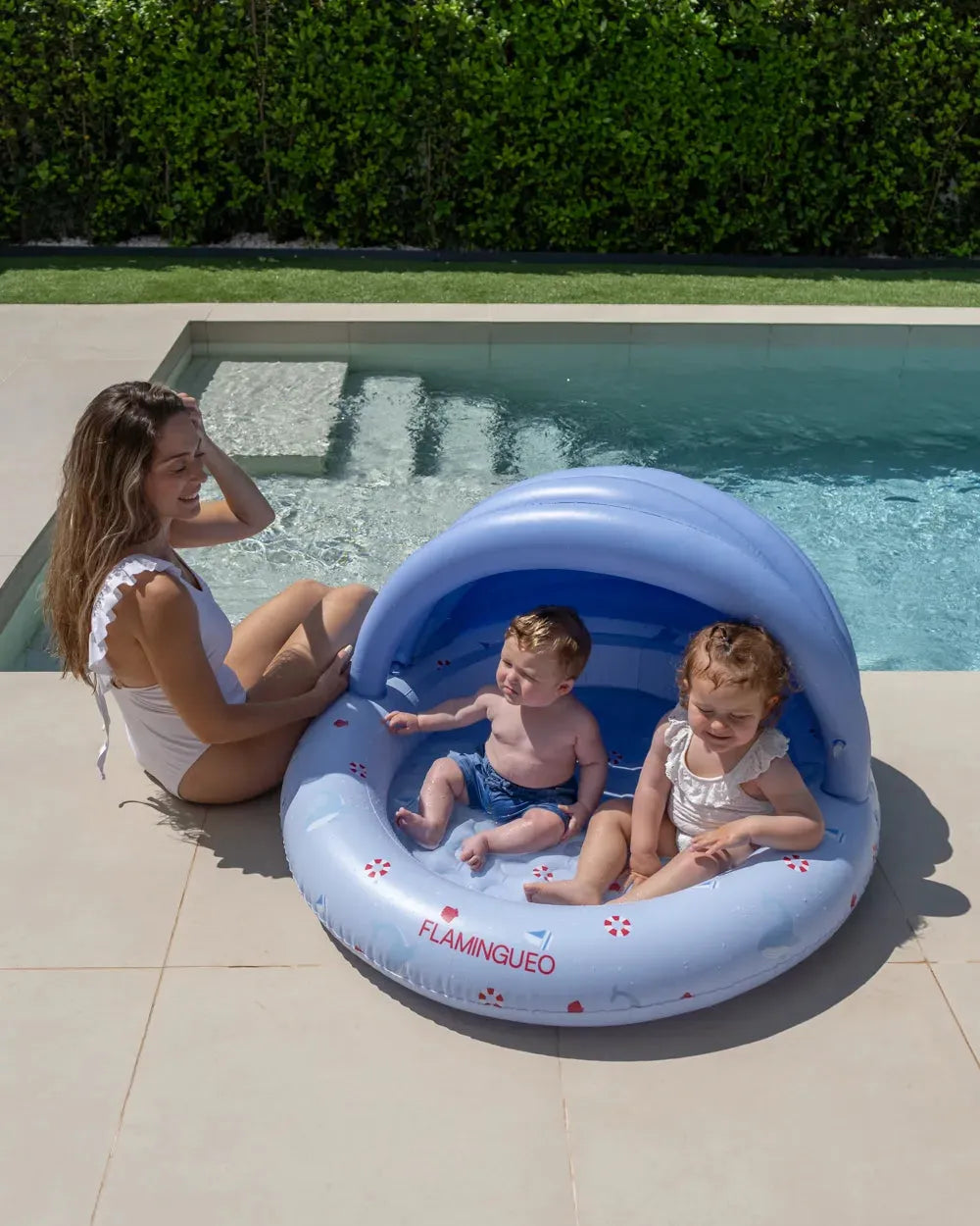 Minipiscina infantil com toldo para jardim – LAGUNA