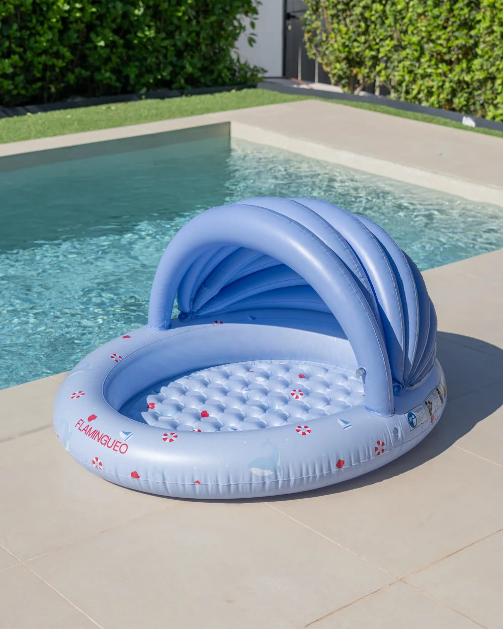 Children's mini pool with canopy for the garden - LAGUNA