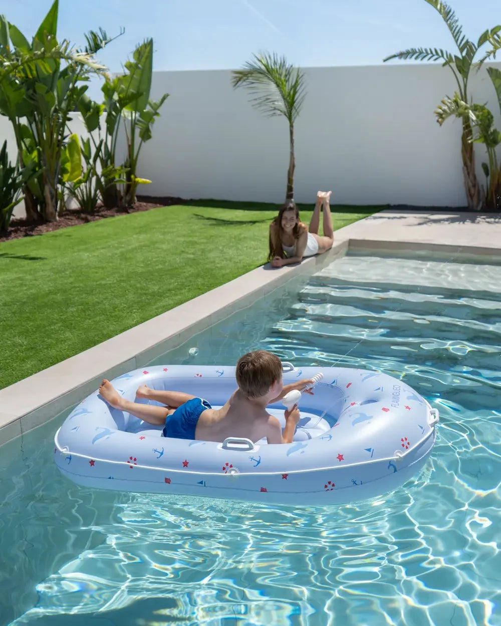 Flotador infantil con pistola de agua – SPLASH
