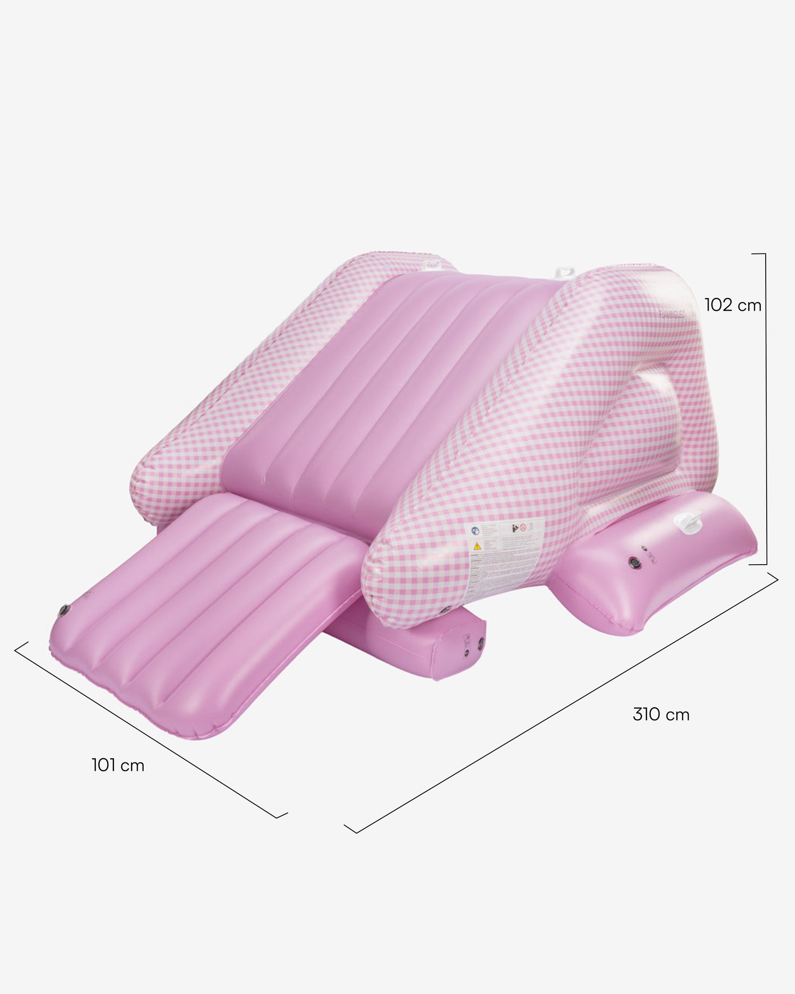 Medidas del producto Tobogán acuático infantil – SLIPPY