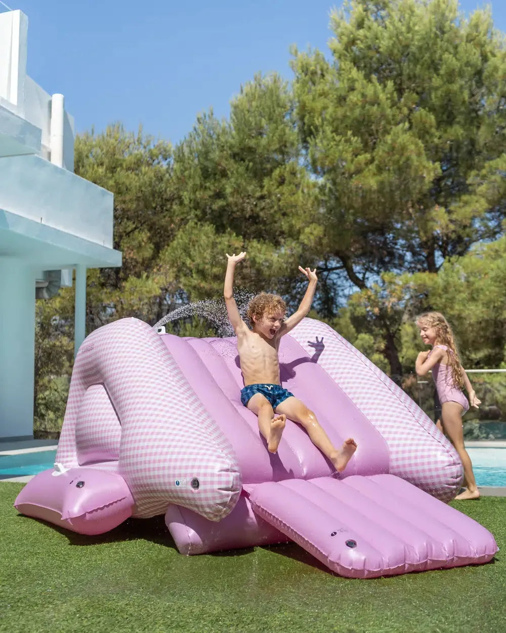 Tobogán hinchable infantil para piscina
