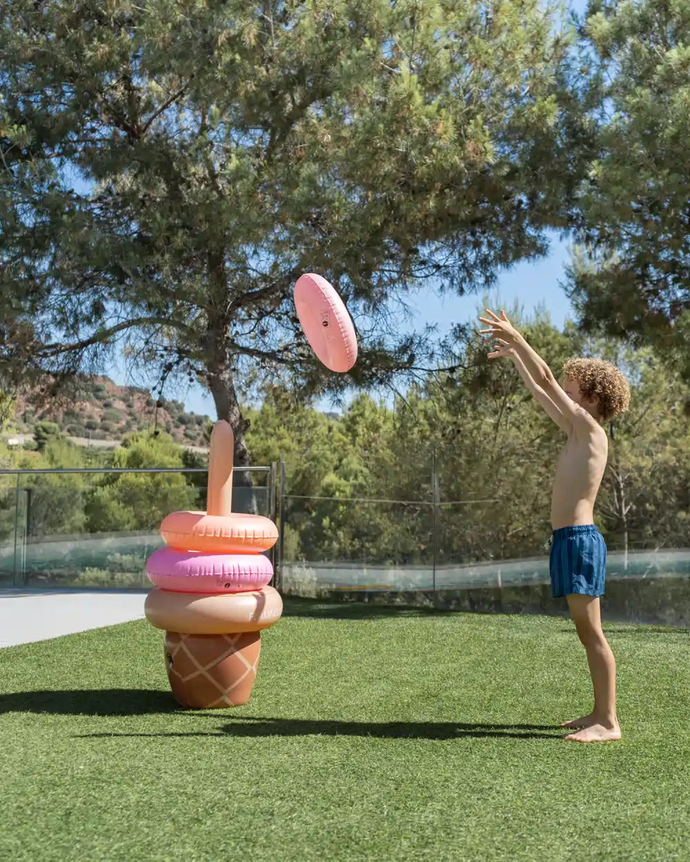 Aros hinchables de puntería infantil