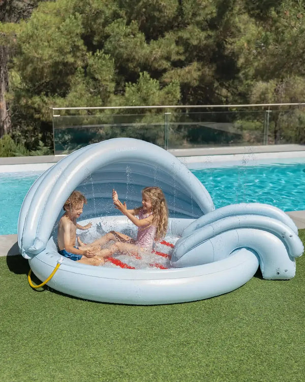 Piscina inflable infantil con tobogán
