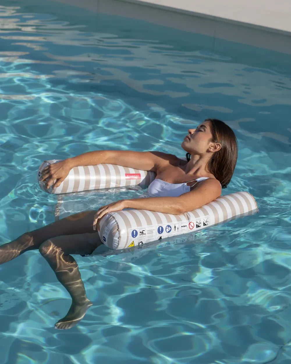Amaca galleggiante da piscina NILO con rete