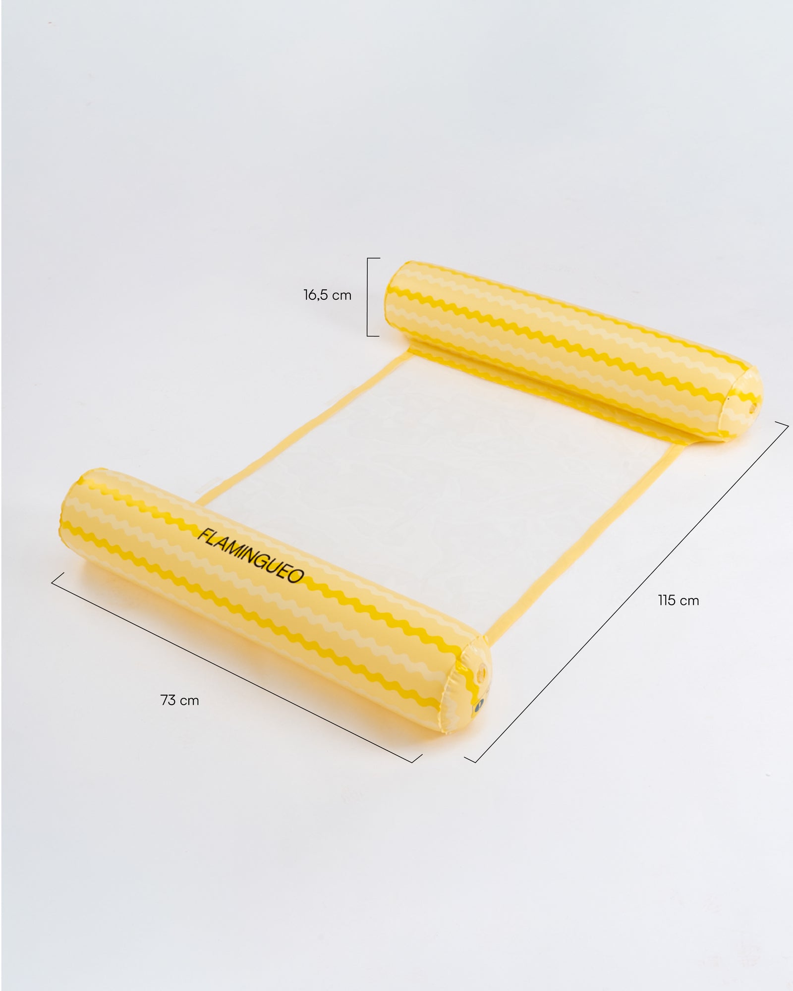 Medidas del producto Flotador hamaca con rejilla para piscina – BOOGIE
