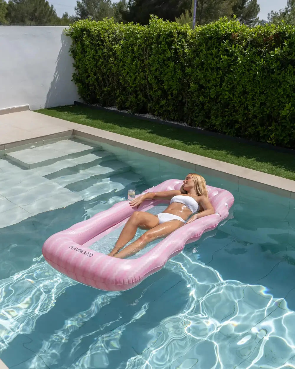 Inflatable mattress with sunshade – BELMONDO