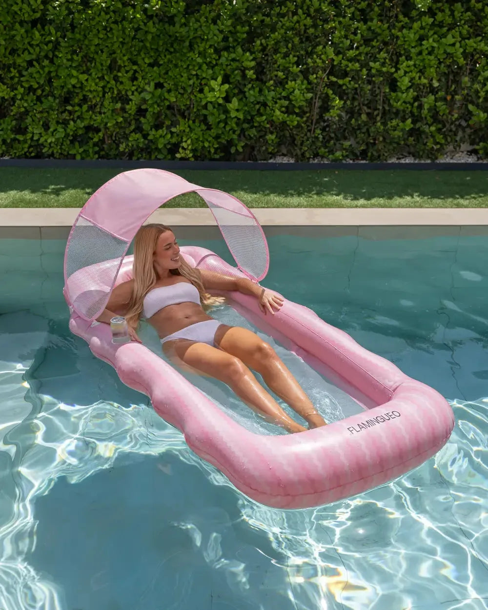 Colchoneta hinchable con parasol – BELMONDO