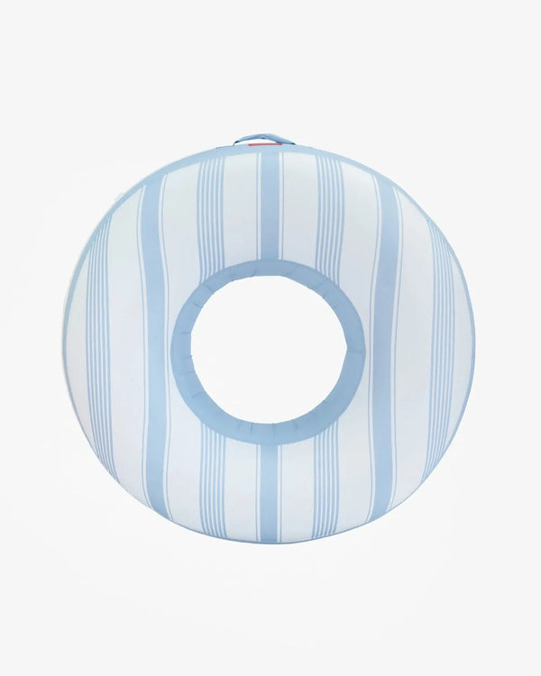 Flotador donut premium azul claro con funda de poliéster