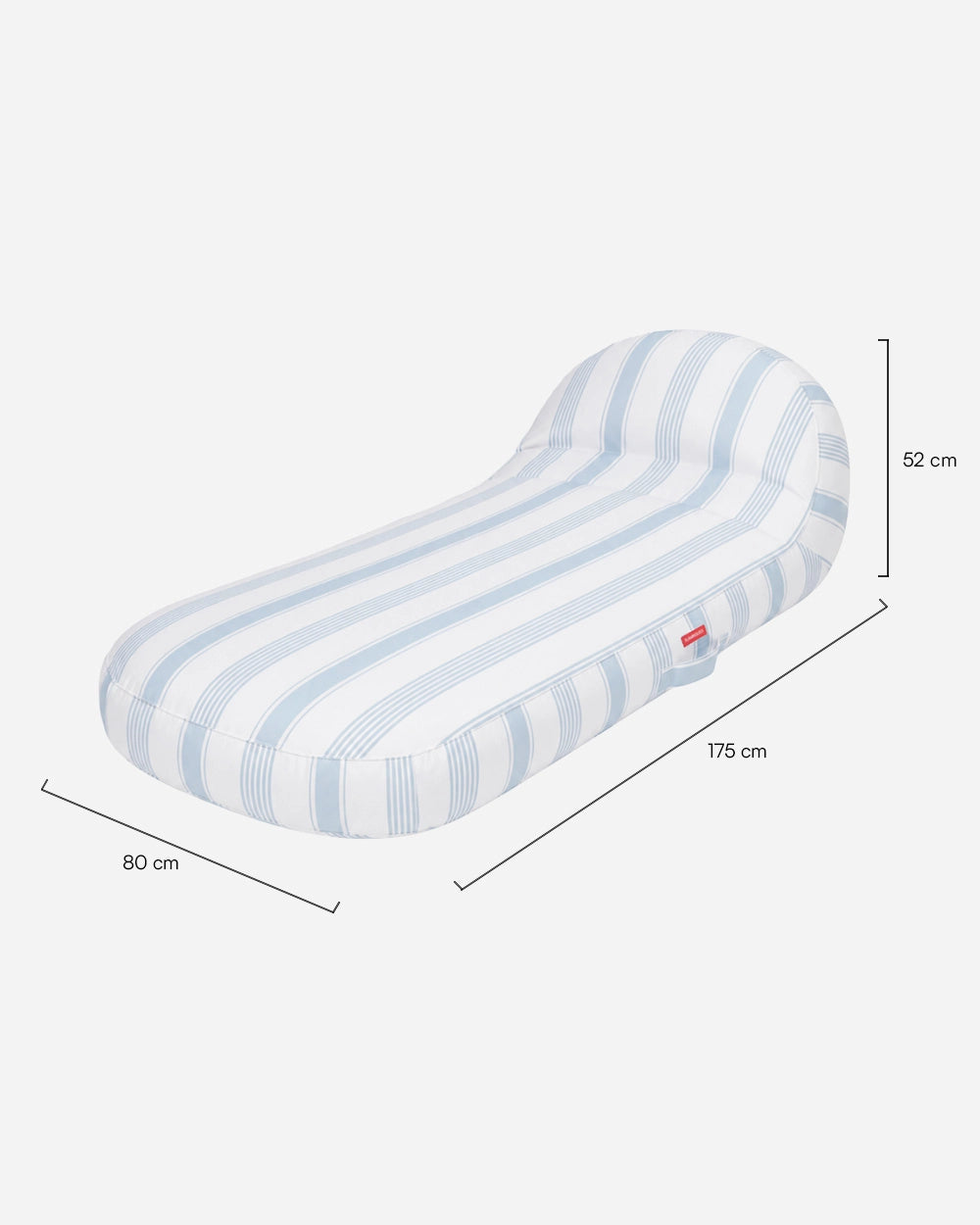 Medidas del producto Tumbona hinchable individual para piscina y jardín – YATCH
