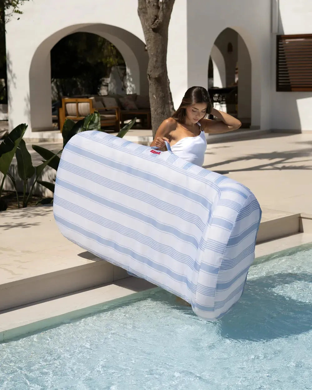 Tumbona hinchable doble premium exterior – CADAQUÉS