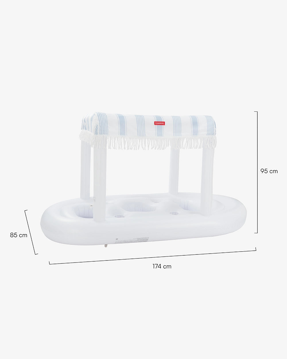 Medidas del producto Bar flotante para piscina con toldo – SALDUBA