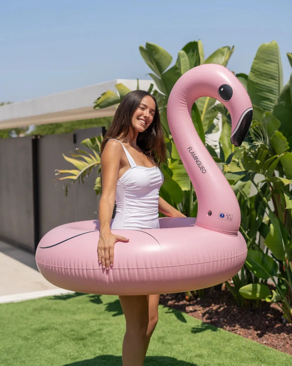 Hinchable de flamenco donut