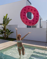 donut hinchable estrellas