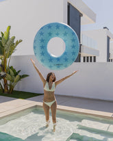 donut hinchable estrellas