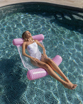 flotador hinchable hamaca rosa