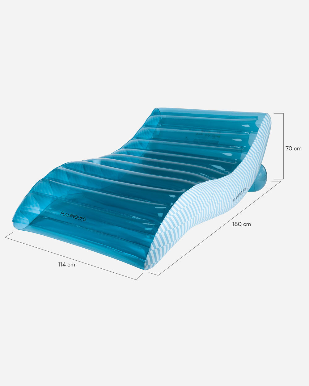 Medidas del producto Blue lounger float - PALERMO