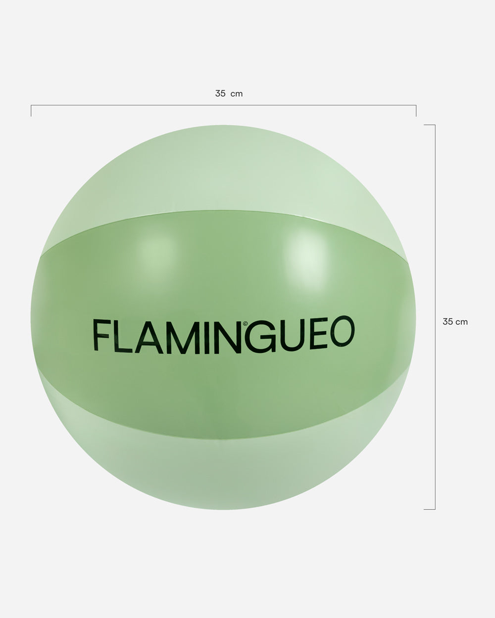 Medidas del producto Flotador pelota verde - RIVA