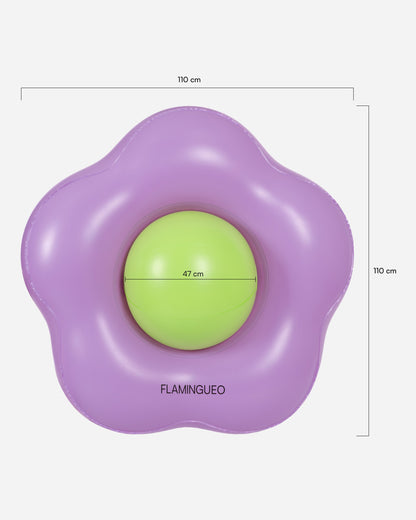 Carro alegórico de flor roxa - BONNIE