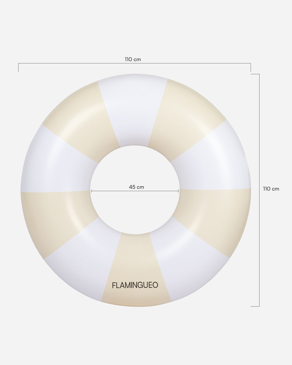 Medidas del producto Flotador donut beige - ALABAMA