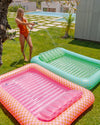 Flotador Tanning Pool Cuadros Verde - MAURICIO