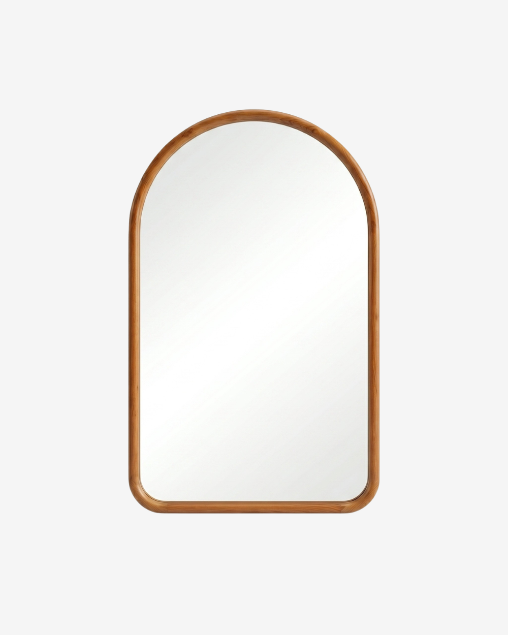 Espelho Decorativo Arqueado 100 x 60 - Madeira Escura