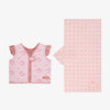 Pack toalla y chaleco infantil - rosa