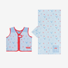 Pack toalla y chaleco - azul claro