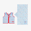 Pack toalla y chaleco - azul claro