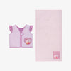 Pack toalla y chaleco infantil - morado