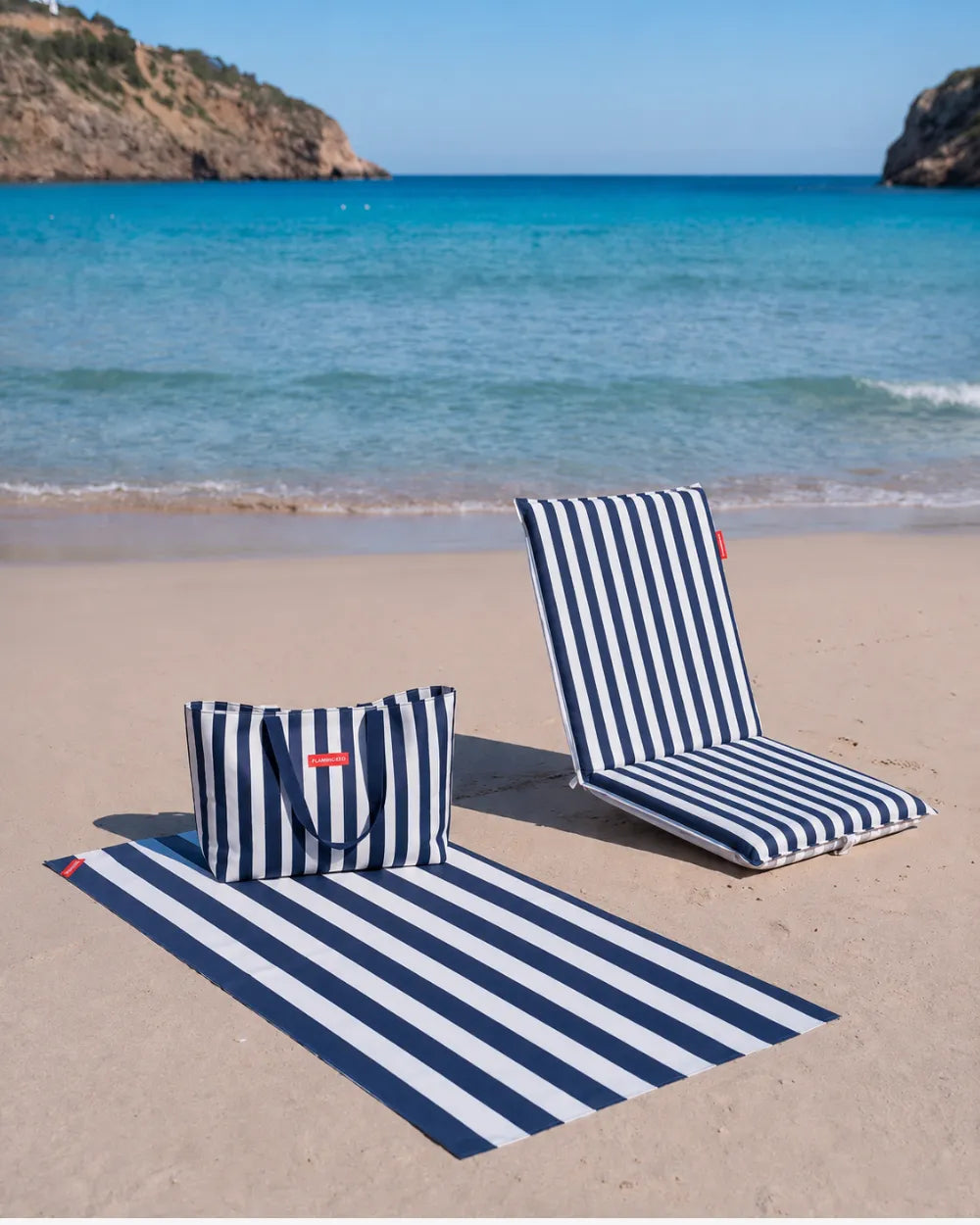 Pack respaldo, tote bag y toalla - azul marino