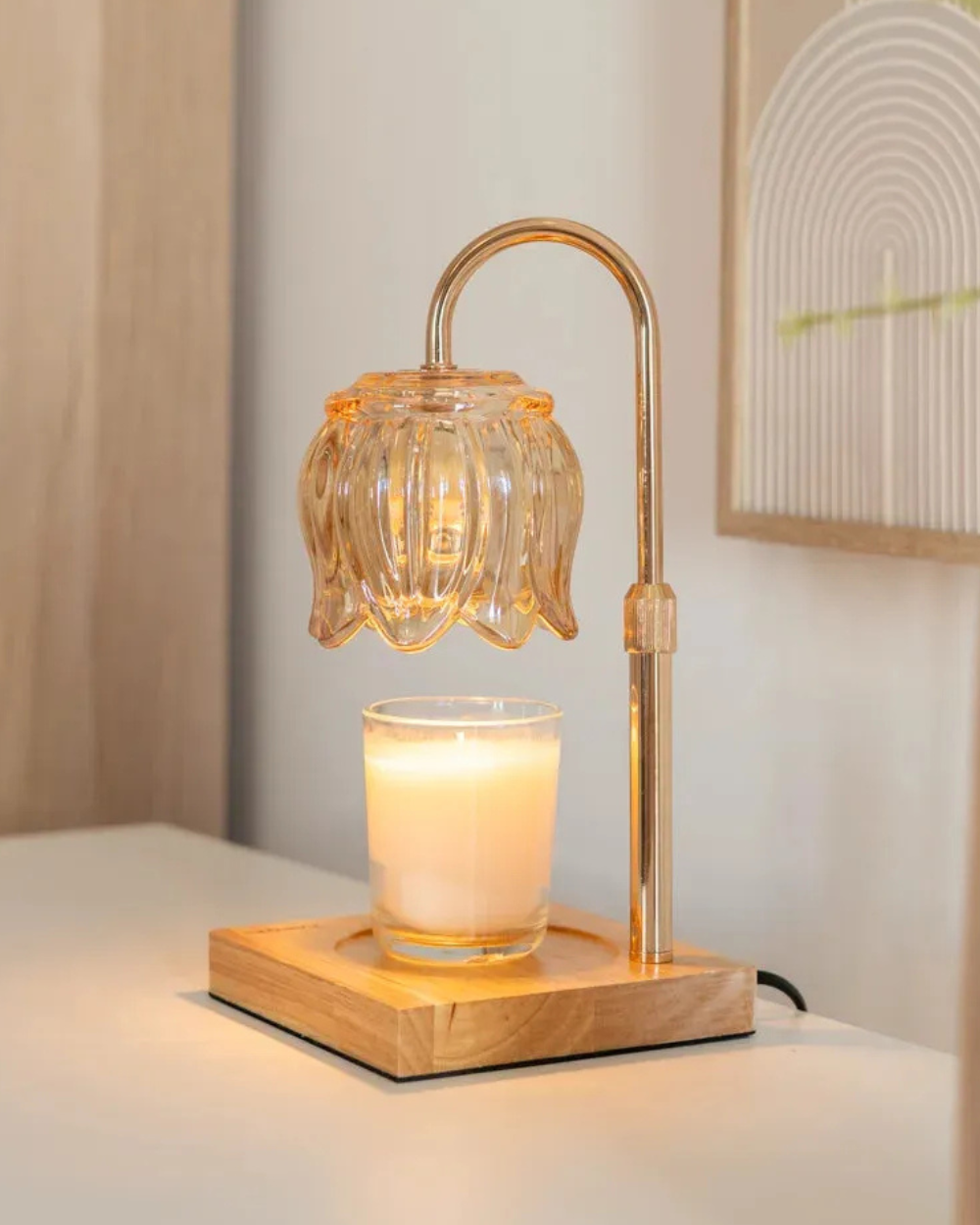 Lampe à bougie - Fleur