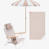 Pack sombrilla, silla y toalla - beige