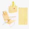 Pack silla, tote bag y toalla - amarillo